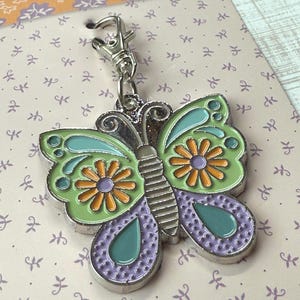 LORI HOLT Happy Charms, Hometown Happy BUTTERFLY Charm by Riley Blake Design, Lori Holt Bee in my Bonnet, bag bling, more styles Ships FaSt