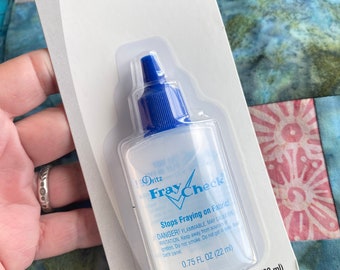 Dritz Fray Check, Stop fabric fraying, prevent raveling, repairs, fabric edges, small cuts or tears, liquid plastic solution, we SHIP FAST