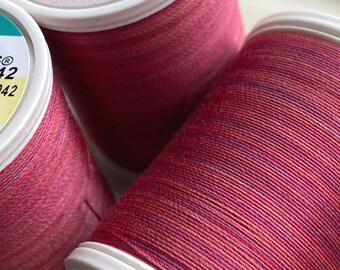 Sulky 30wt Blendables 4042 REDWORK, Variegated heavy 30wt thread for quilting top stitch thread, applique, embroidery, 500 yd, FAST ship