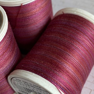 Sulky 30wt Blendables 4067 Merlot Blush, Variegated 30wt thread for quilting, top stitch, applique, embroidery, 500 yd spool needle option image 4