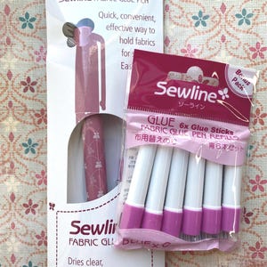 SEWLINE Glue Pen for English Paper Piecing, Glue Pen refills, favorite notion, water soluble glue, reuse papers, best method, ships FAST