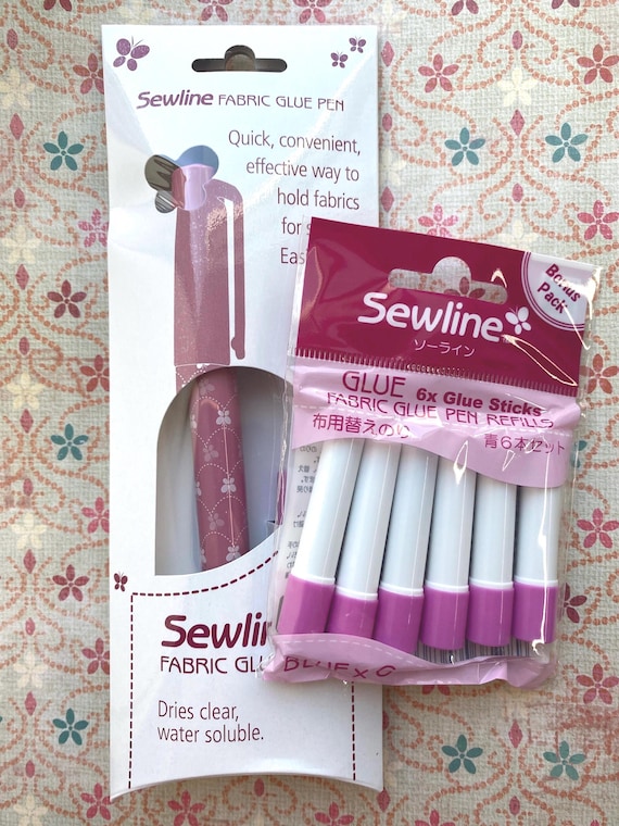 SEWLINE Glue Pen for English Paper Piecing, Glue Pen refills, favorite notion, water soluble glue, reuse papers, best method, ships FAST
