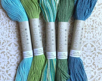 DMC Floss Blue / Green Selection 16 Skeins - Etsy