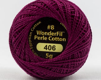 8 wt Perle Cotton EZ 406 Eleganza Pearl Cotton, 42 yd Balls for Hand Embroidery Quilting Sashiko, We offer 200 colors and mixes