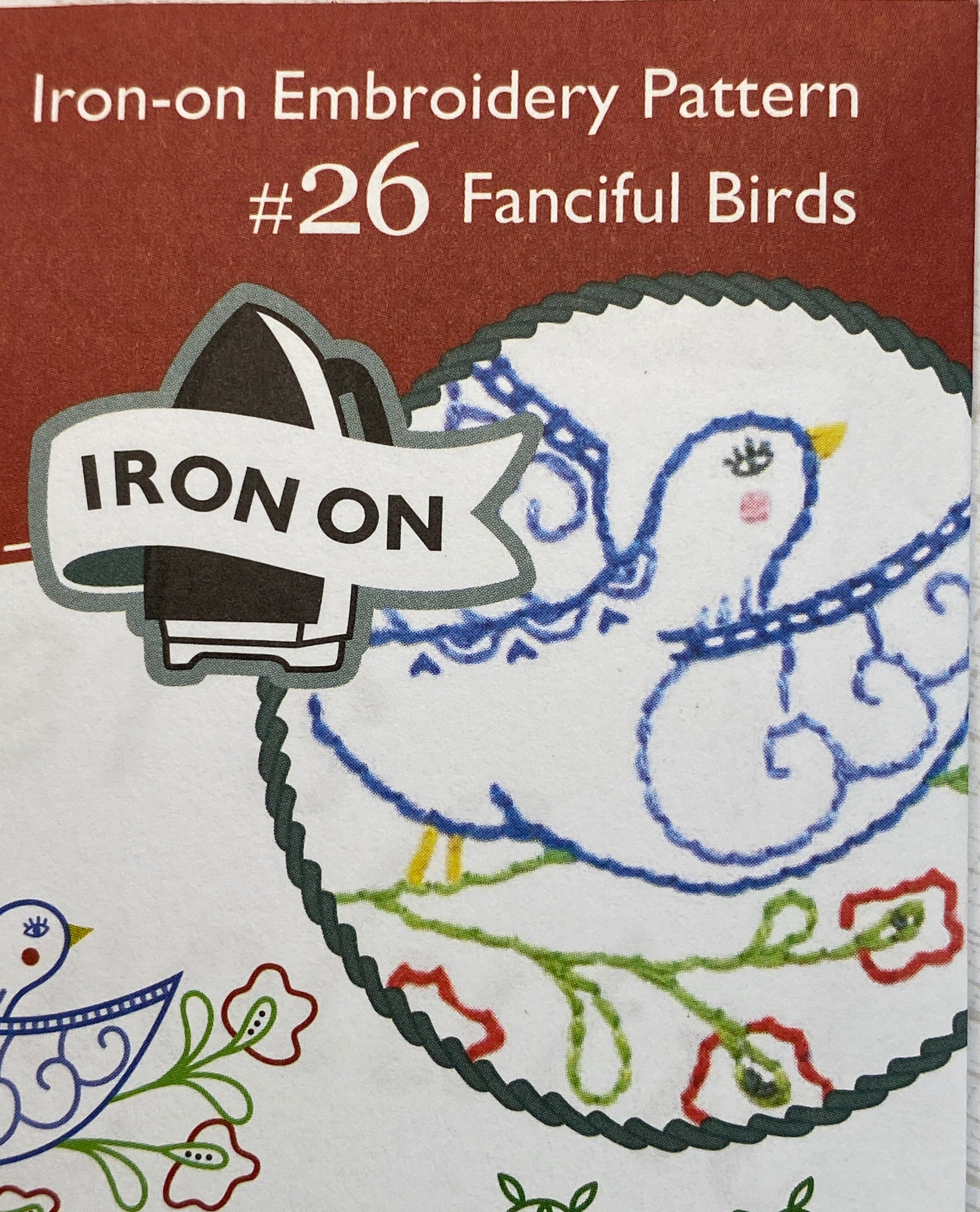 Stitchers Revolution Clearance, FANCIFUL BIRDS SR26 Embroidery