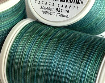 SULKY 30wt heavy thread for outlining quilting top stitch applique embroidery accent thread TRULY TEAL 733 4021, 500yd spool FaSt ship