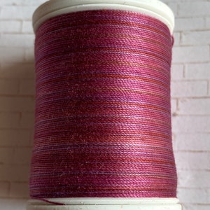 Sulky 30wt Blendables 4067 Merlot Blush, Variegated 30wt thread for quilting, top stitch, applique, embroidery, 500 yd spool needle option image 3