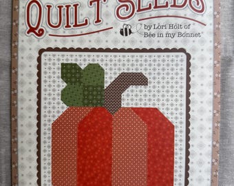 Lori Holt Calico Pumpkin Quilt Seed Pattern Pumpkin Fall theme quilt blocks Autumn Seasonal Quilt  FAST ship