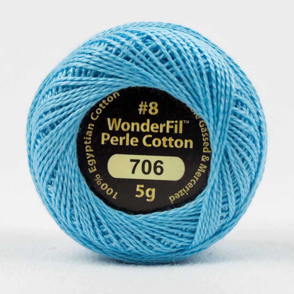 Eleganza 8wt Perle Cotton SUMMER SKIES 706, Wonderfil EL5G
