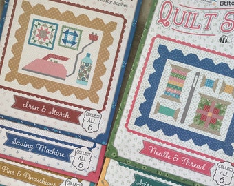 Lori Holt Quilt Seed Patterns, Discounted bundle of all 6 or purchase separately Sewing theme quilt blocks, See all block photos, FAST ship