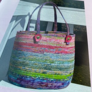 Aunties Two BALI BAGS Tote Bag Pattern, Bag Patterns using Fabric Strips or  Clothesline, Handmade Bag Pattern, Handmade Tote Pattern