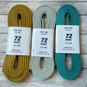 NEW LEATHER Shoe Laces, 72" Laces Boat Shoes, Loafers, Garments, Cosplay, Cowhide Laces shoes & boots, more colors more listings, fast ship
