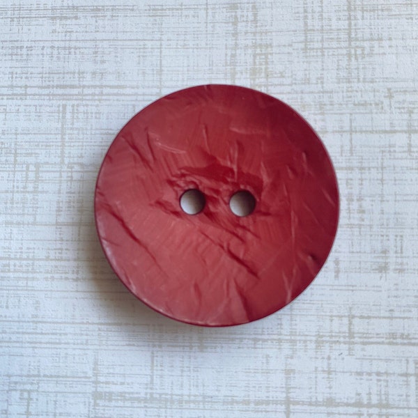 RED 45mm Dill Button,  1.75 Inch Polyamide Button, Large Buttons for Tote Bags, We offer multiple shapes colors & sizes, we ship fast
