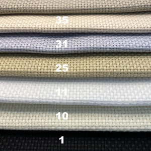 14 Count Aida Cloth Listing 1, Lecien Cosmo 14ct 23900 Japanese Cross Stitch Cloth, 14 Colors in 3 listings, TOP QUALITY 14ct Event count