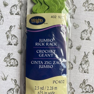 JUMBO Rick Rack, Choice of 5 Colors, .625 Inches Wide. 2.5 Yds per ...