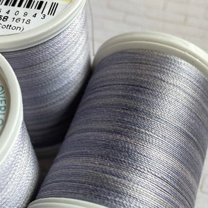 30wt SULKY Blendables 4094 GRANITE variegated  30wt thread for quilting, top stitch, applique, embroidery, 500 yd spools, ships fast