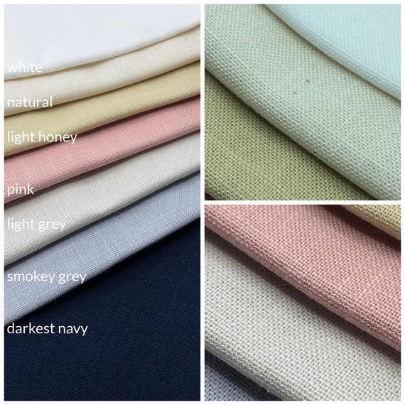 NAVY 21700-04 Embroidery Cloth, 100% Cotton, Lecien COSMO Embroidery  Fabric, Rich Textured in Wide Range of Colors 