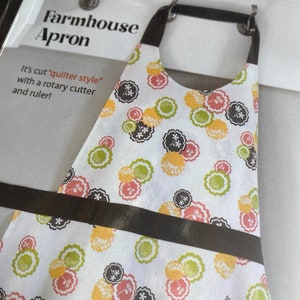 Tablier de FERME en rose chou, coupé au cutter rotatif, tablier 204, taille unique par Barbara Brandenburg, courtepointe chou rose, expédié RAPIDEMENT