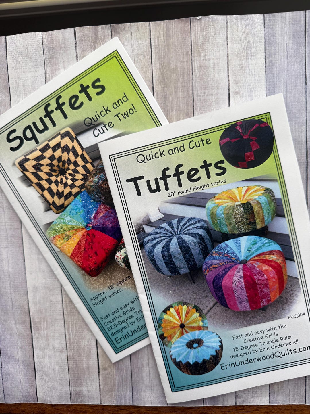 TUFFETS or SQUFFETS, Pattern by Erin Underwood, Choose Round or Square ...