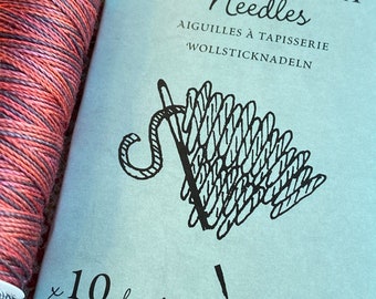 John James Crewel Needles, An Assortment of 10 Chenille Needles for Hand Embroidery, Felt Embroidery, Ribbonwork