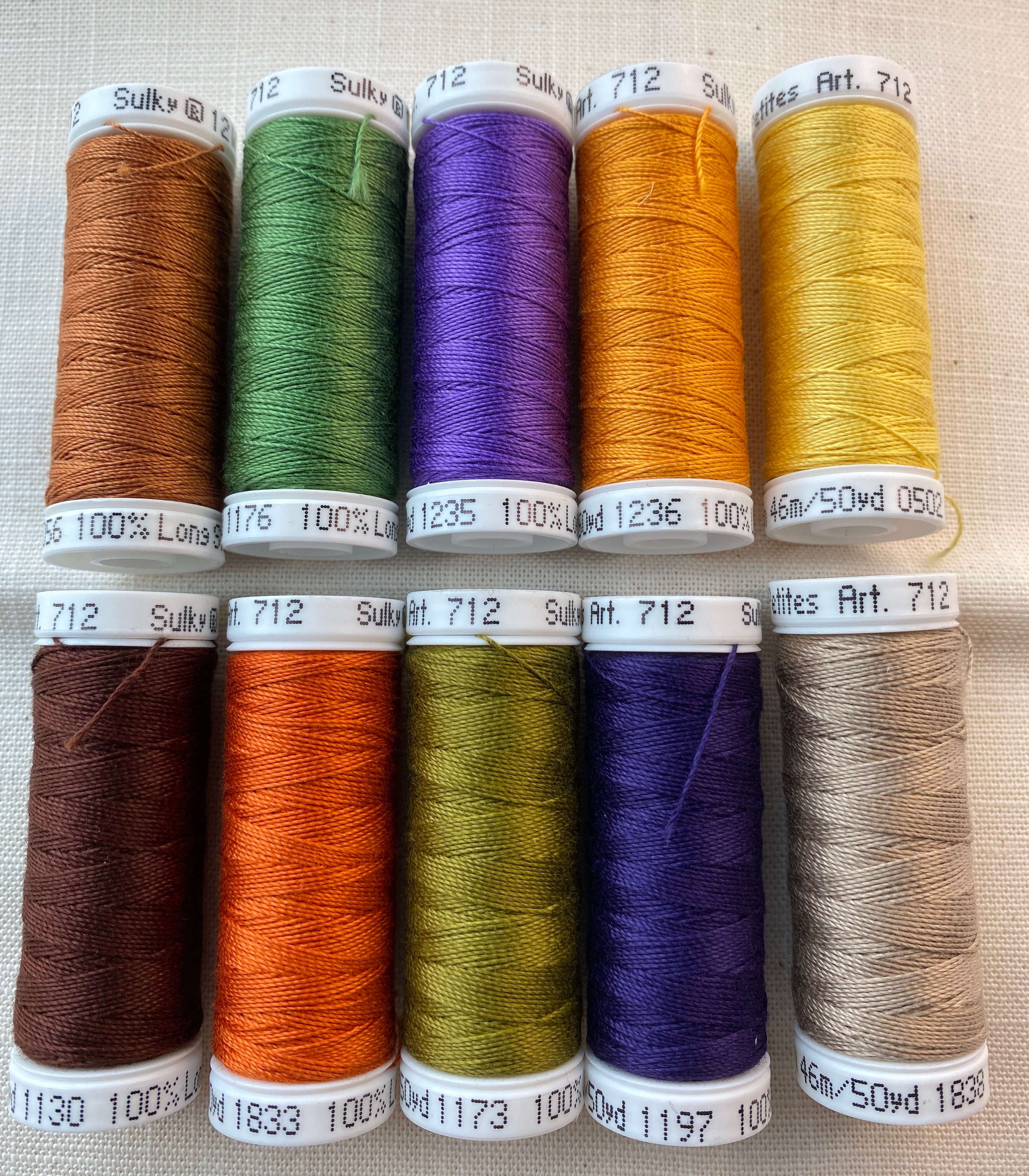 Sulky NEUTRALS Cotton Petites, 12 WT Cotton Thread, Machine & Hand  Embroidery Heavy Cotton Thread, Pack of 12 Wt Cotton Embroidery Thread 06 