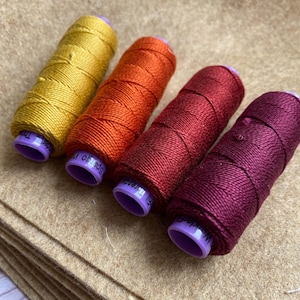 5wt Perle Cotton FALL MIX, Save on Bundles, 4 colors 5wt Eleganza ™ Adds Dimension, add Dimension with accent threads, 100 colors FAST ship