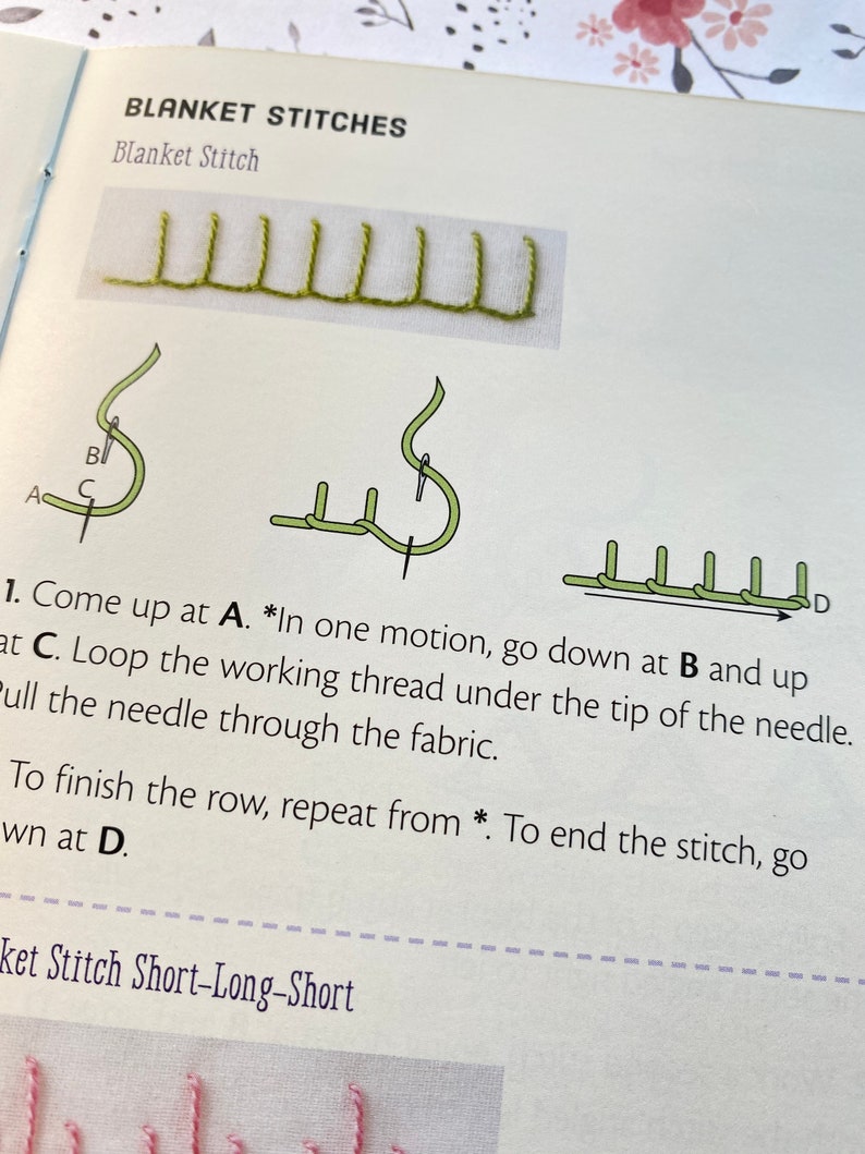 Hand Embroidery Stitches at A Glance, Carry Along Reference Guide by ...