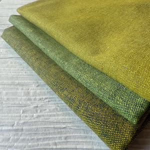 Robert Kaufman Essex Linen Cotton Blend fabric, Green YARN DYED linen, Pickle, Palm, Jungle Essex, more listings more colors, FAST ship