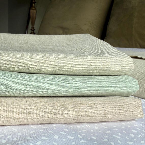 Essex Linen Cotton YARN DYED fabric, Robert Kaufman Choose Natural, Seafoam, Limestone, more listings & colorfor aprons, quilts, FAST ship