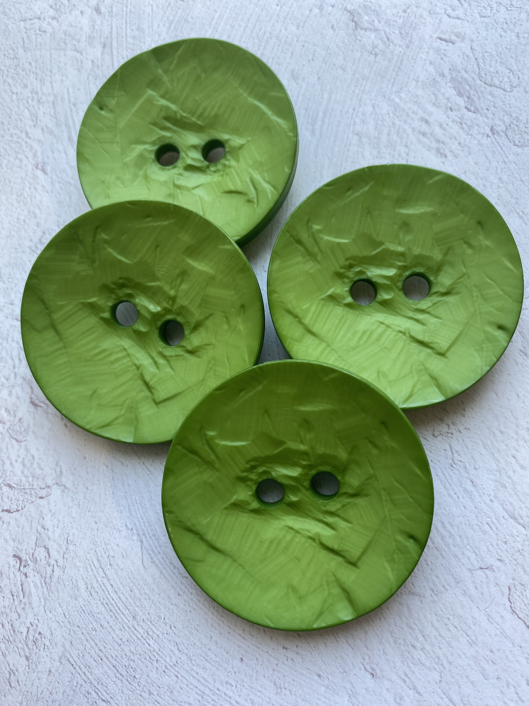 45mm Bright Green Dill Button, 1.75 Inch Polyamide Button, Large ...