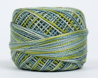 Eleganza Variegated, EL5GM 1012 EVERGLADES, 8WT Perle Cotton, Perle Cotton 42 yd Ball for Embroidery, Quilting, 200 colors, FAST ShiP