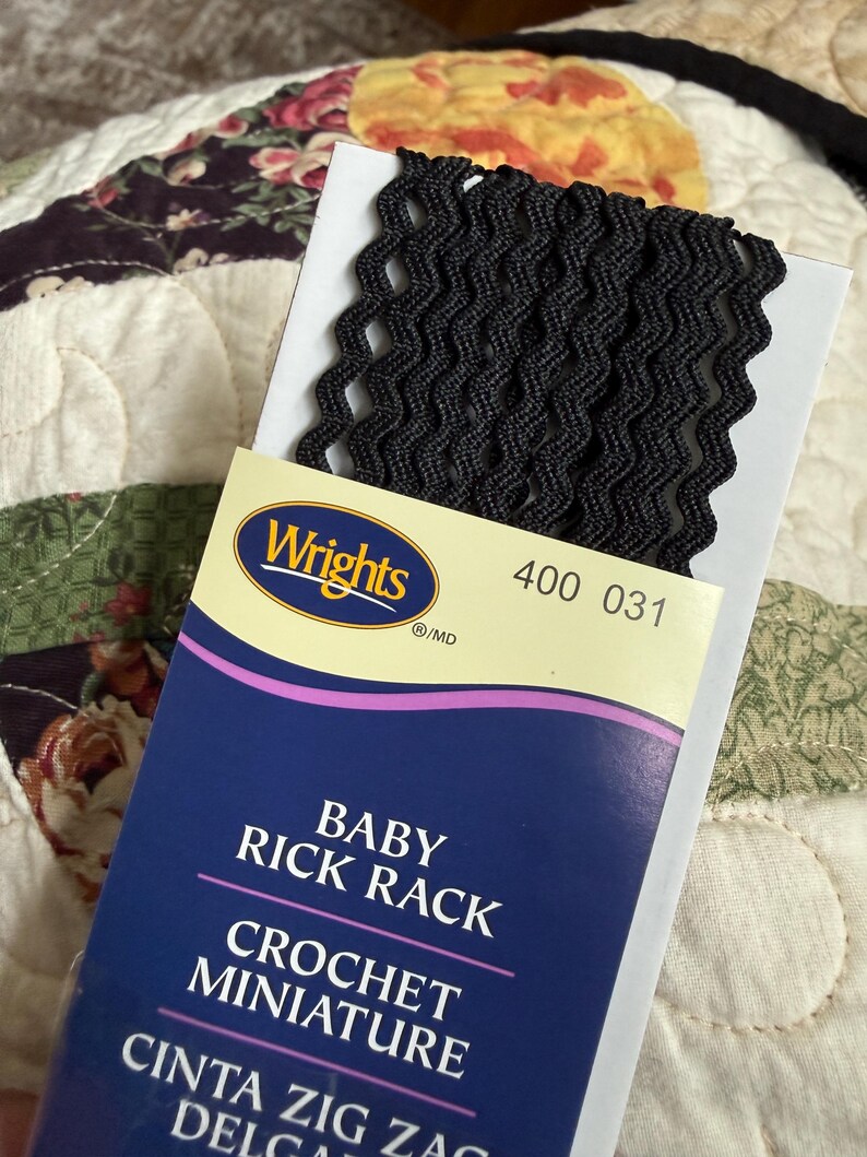 BABY RICK RACK .25 Inch, 4 Yd Packs, Multiple Color Choices, 6.35mm ...