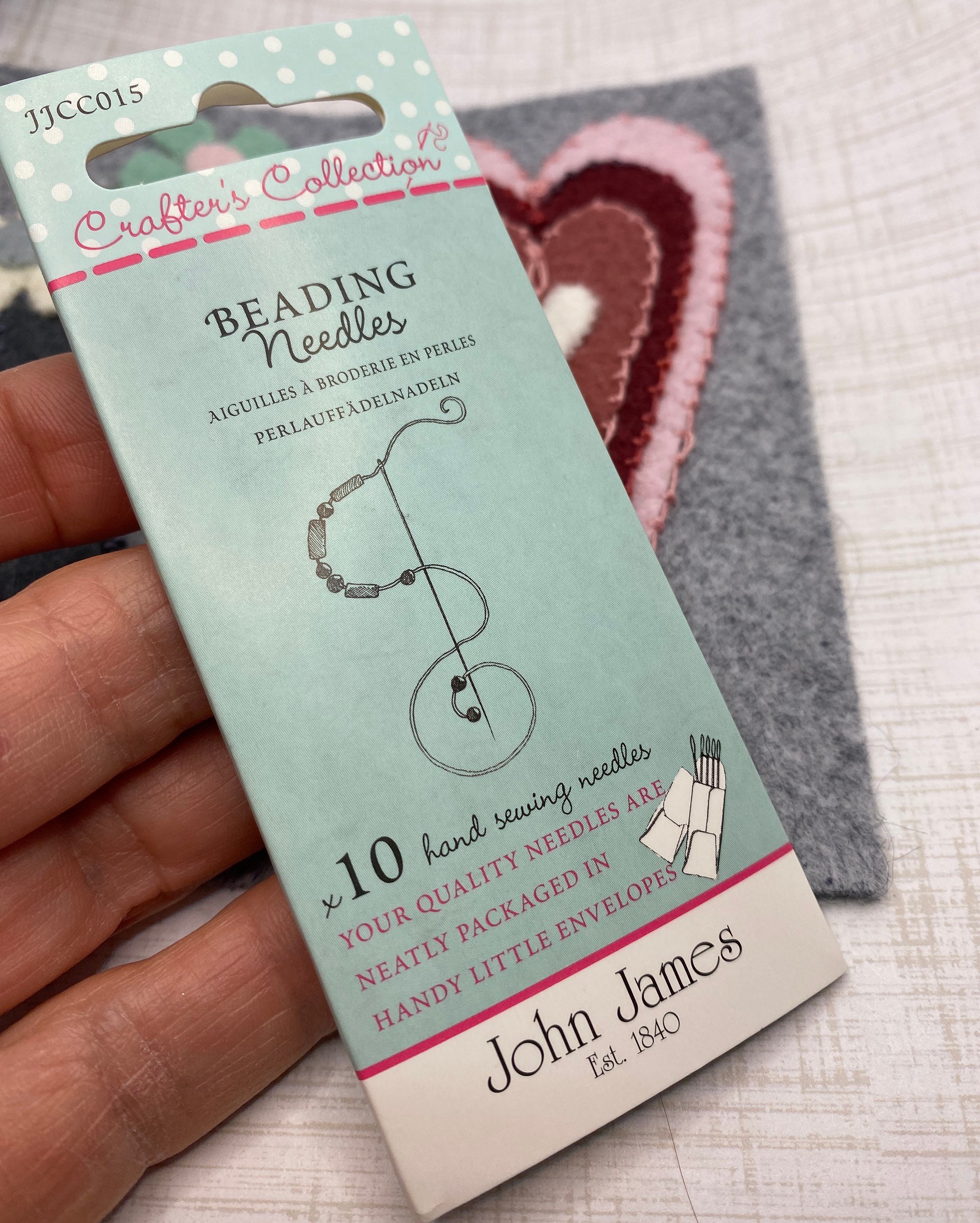 John James Beading Needles Ten Hand Sewing Needles Sizes 10 Etsy