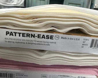 Pattern Ease, pattern tracing material, non adhesive non woven interfacing, keep original patterns intact, we ship FAST