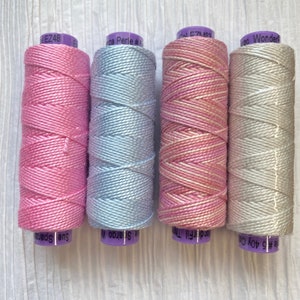 Sue Spargo 5wt Eleganza, FRENCH SATIN for Added Dimension in stitches, Hard to find 5wt Perle Cotton, We stock specialty threads, ships FAST