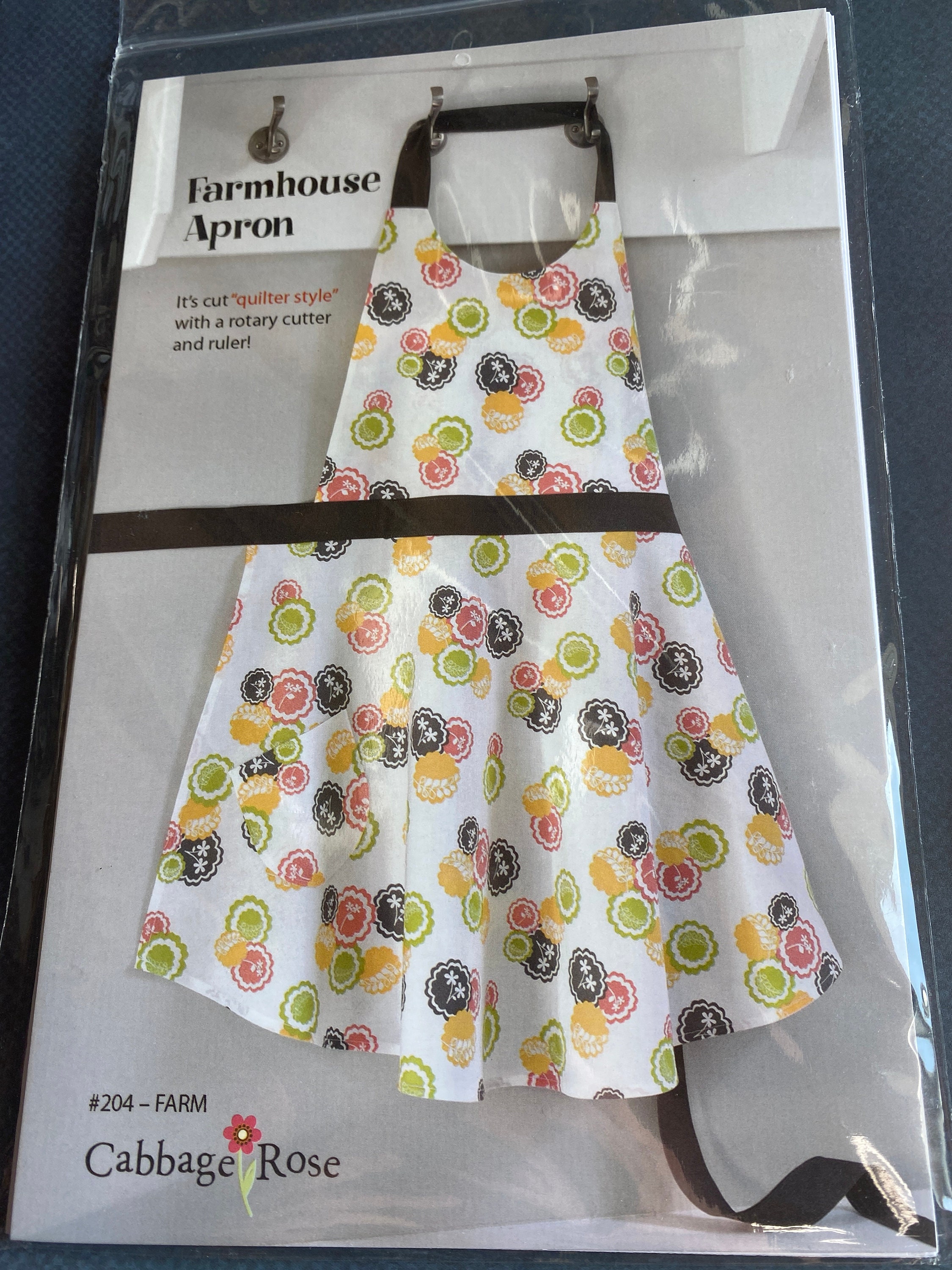 Sassy Little Apron Pattern - Cabbage Rose - Sewing Patterns at Weekend Kits