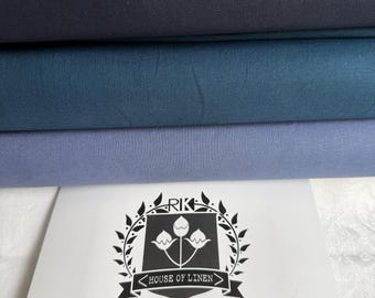 Blue Navy Linen Cotton Blend Fabric Essex Linen by Kaufman, Cadet Navy Midnight, Blue Sashiko fabric, more listings more colors,  FAST ship