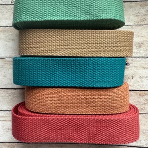 Sallie Tomato 1 inch Webbing for Hand Made Bags, 3 yards poly strap, bag and purse making straps, 6 colors, we have hardware, ships FaST
