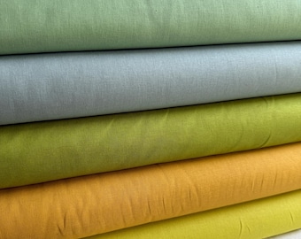Essex Linen Cotton Blend SOLID Kaufman, Willow Lime Chartreuse Mustard, more listings & colors, Link to Fat and Half yd bundles, FAST ship