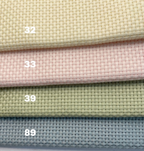 14 Count Aida Cloth, Lecien Cosmo 14ct Cross Stitch Cloth, Finest Quality Japanese Aida Cloth, Choose color from 3 listings, ships FAST