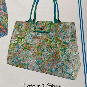 Aunties Two MARKET TOTE Pattern, 2 Sizes, Large Bag Pattern, Whole ...