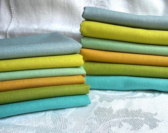 Essex Linen Cotton Blend fabric BUNDLE Choose Fat Quarter or Half YD or 1yd sold separately more listings & colors, Kaufman Solid FaST ship