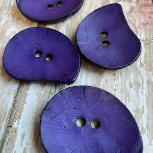 Large cheap purple buttons