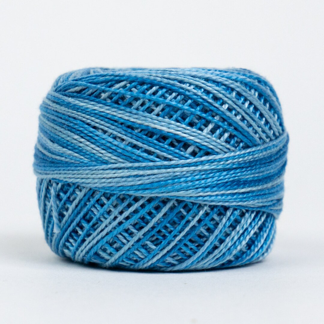 Mtakee 　SACRA H.COUNT COTTON Eleganza Variegated, EL5GM-1010 OCEANIC, 8WT Perle Cotton, Perle