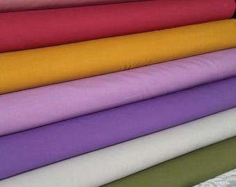 KONA English Garden Mix 100% Cotton Broadcloth Fat Quarter Half Yard Bundle Rose pansy foxglove morning glory Ivy yarrow quilting cotton