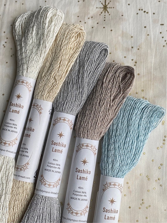 Olympus Sashiko Lamé Thread SL2 Cream Olympus Sashiko Lamé Thread SL2 Cream