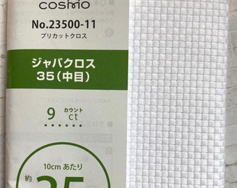 9ct Aida Cloth, Four Colors of Lecien Cosmo 9 Ct Large Stitch