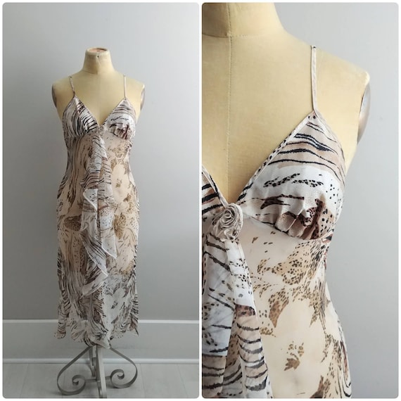 Small Vintage 1990s Bob Mackie Animal Print Slip D