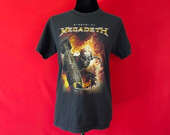 MEGADETH Band Tee | Arsenal Of Megadeth Early 2000’s Band Shirt | Y2K Megadeth Band T-Shirt | Small Tennessee River Vintage Band Shirt