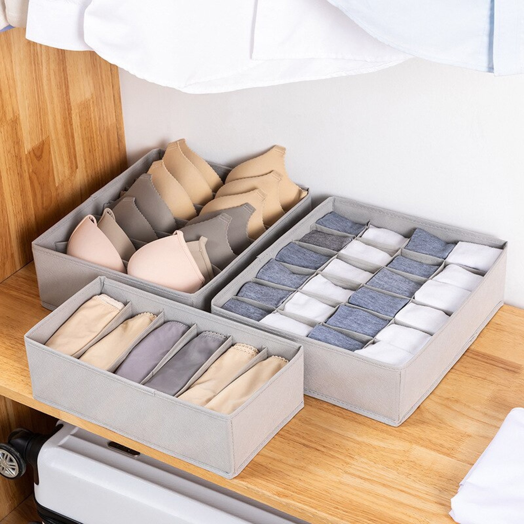 Foldable Closet Organizer Set Storage box set with dividers Etsy